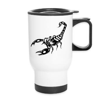 SCORPION - Tasse isotherme avec poignée - blanc - Devant