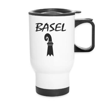 Baselerstab - Thermal mug with handle - white - Front