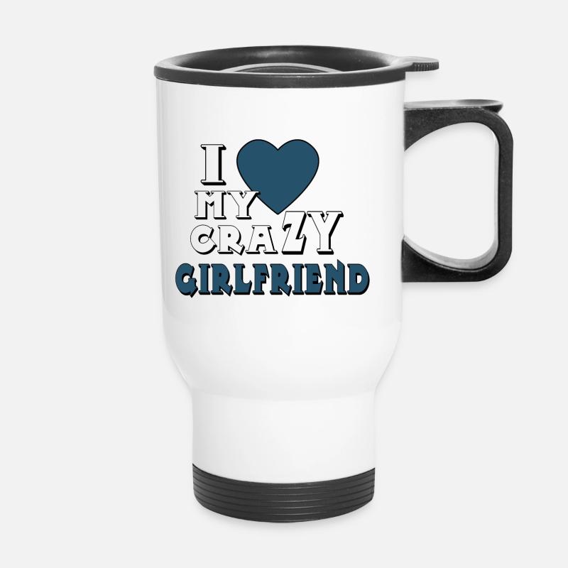 i love Partnerlook (part1) Idée cadeau paire - Tasse isotherme avec poignée - blanc