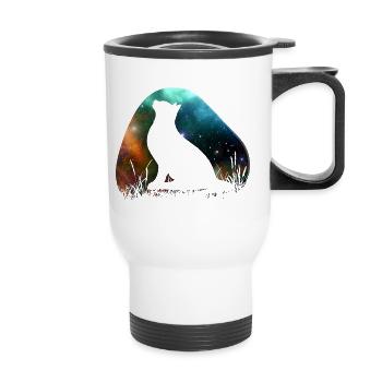 Galaxy Space Cat - Tasse isotherme avec poignée - blanc - Devant