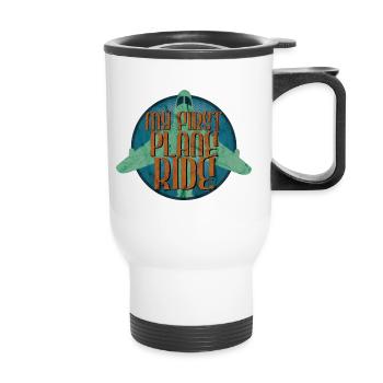 My First Plane Ride 45 - Thermal mug with handle - white - Front