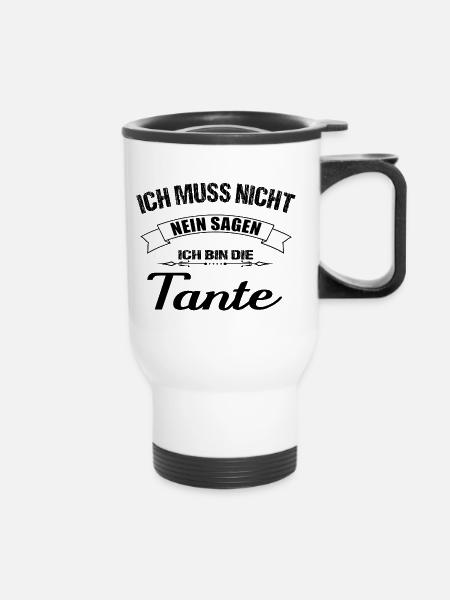 Tante - Thermobecher mit Tragegriff - Weiß