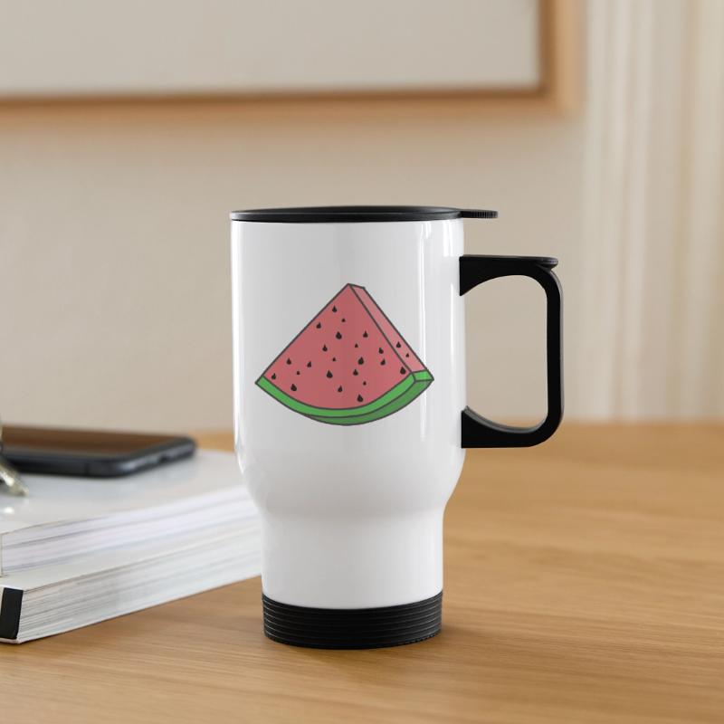 Pastèque Pastèque Pièces de pastèque Tasse isotherme avec poignée