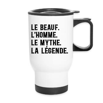 Beauf Homme Mythe Légende Beau-Frère - Tasse isotherme avec poignée - blanc - Devant