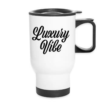 076 // LUXURY VIBE - Thermobecher mit Tragegriff - Weiß - Vorne