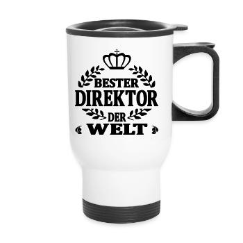 Bester direktor der welt - Thermobecher mit Tragegriff - Weiß - Vorne