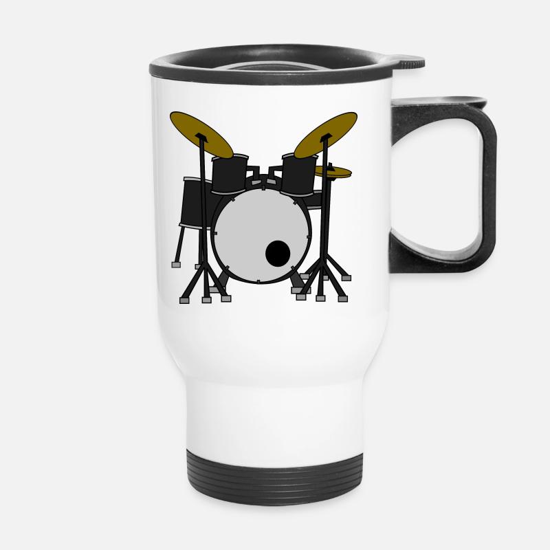 Drums / Drums - Thermal mug with handle - white