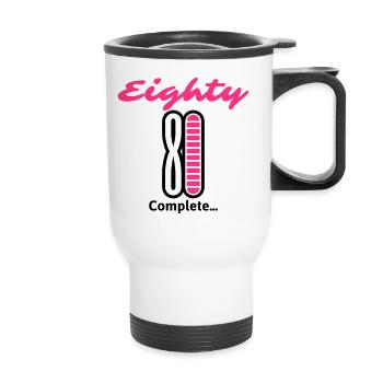 Eighty Complete ... - Thermal mug with handle - white - Front
