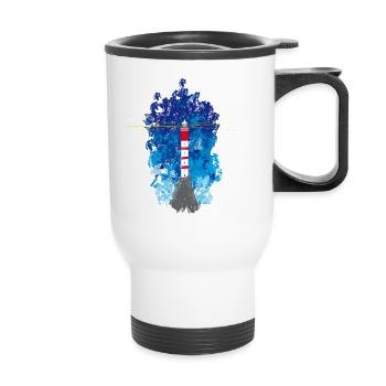 phare - Tasse isotherme avec poignée - blanc - Devant