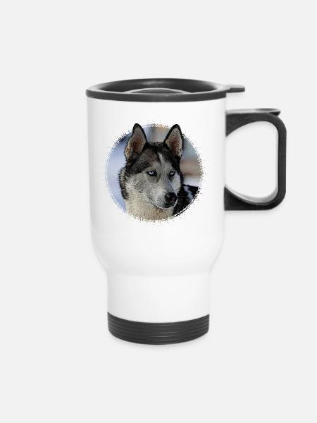 Husky - Thermobecher mit Tragegriff - Weiß