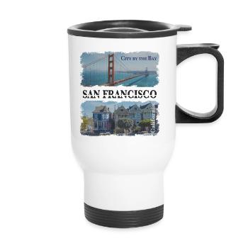 San Francisco - Thermal mug with handle - white - Front