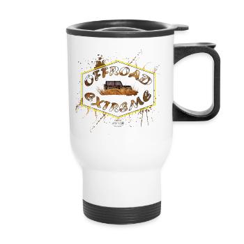 OFFROAD EXTREME Wrangler - Thermal mug with handle - white - Front