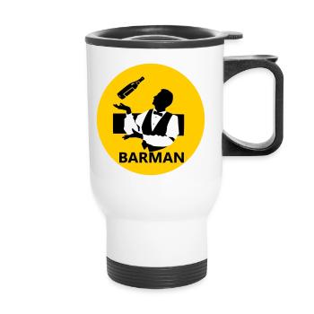 Barman - Tasse isotherme avec poignée - blanc - Devant