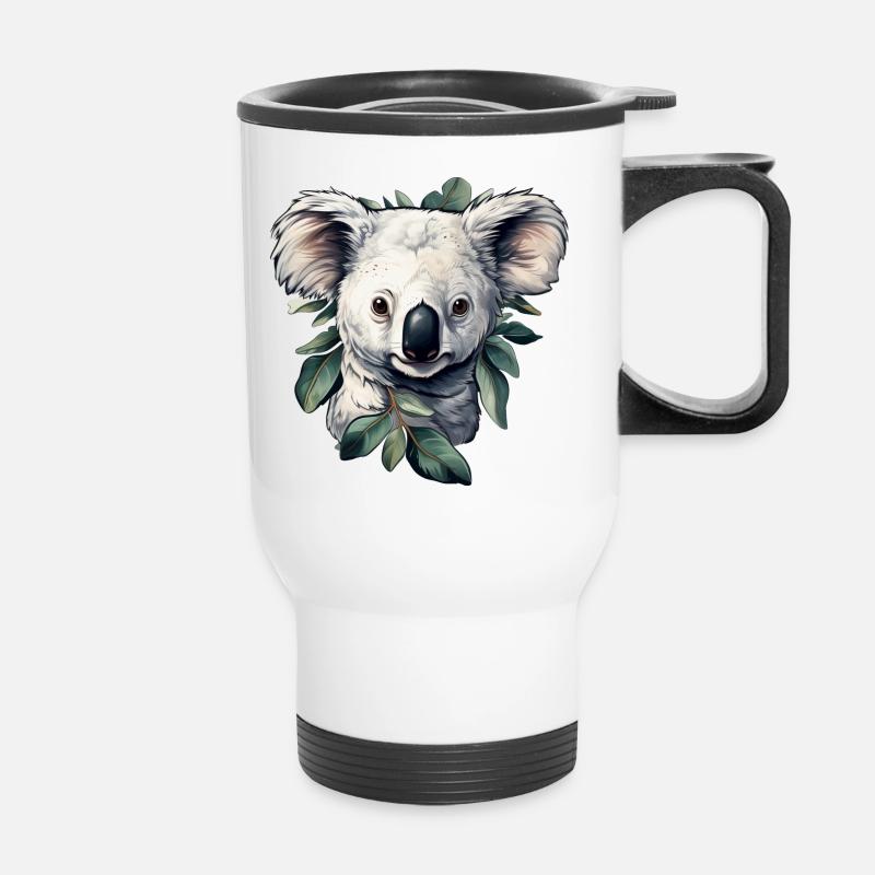 Koala - Thermobecher mit Tragegriff - Weiß