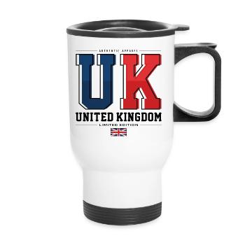 UK - Thermal mug with handle - white - Front