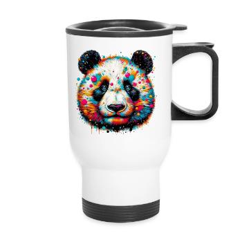 Panda - Thermobecher mit Tragegriff - Weiß - Vorne