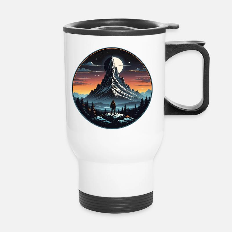 turist_01 - Tasse isotherme avec poignée - blanc