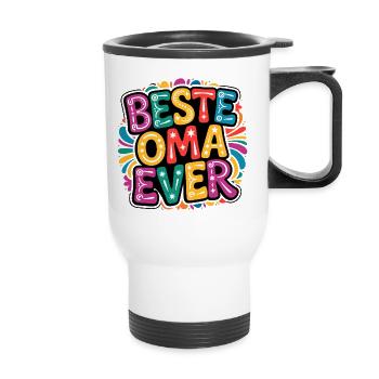Meilleure grand-mère de tous les temps - Tasse isotherme avec poignée - blanc - Devant