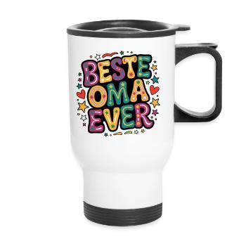 Best Grandma Ever - Thermal mug with handle - white - Front