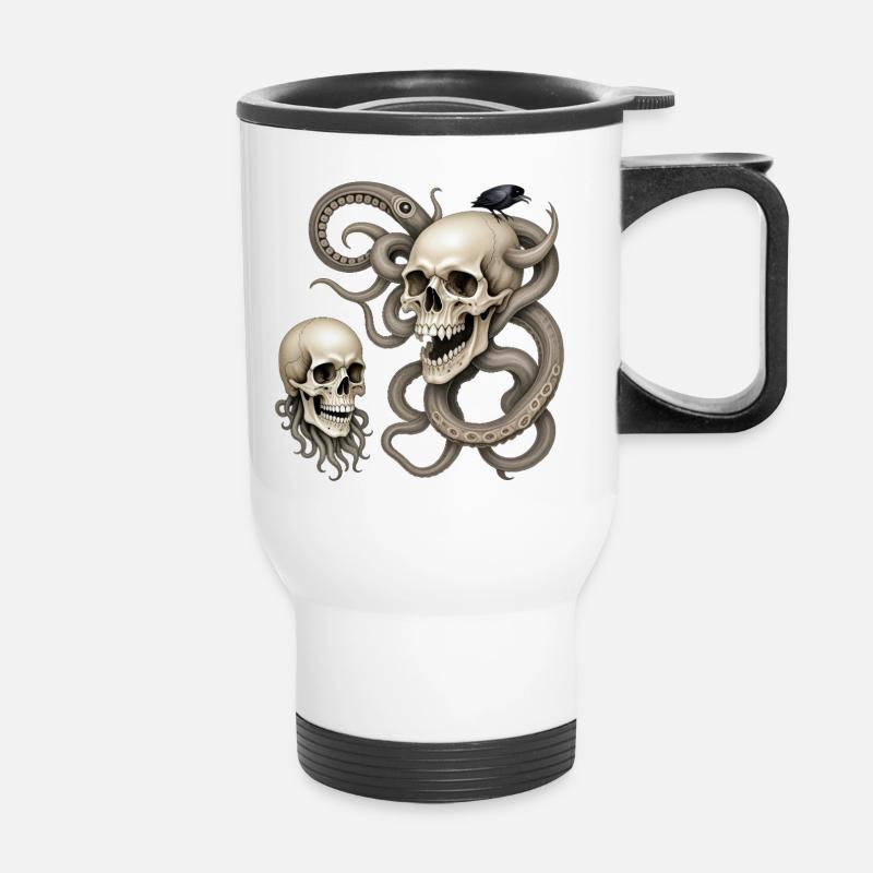 SKULL #1 - dark hell - Tasse isotherme avec poignée - blanc