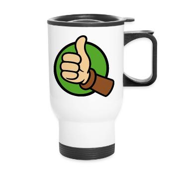 Ich mag es! - Thermobecher mit Tragegriff - Weiß - Vorne