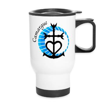 Camargue - Thermal mug with handle - white - Front