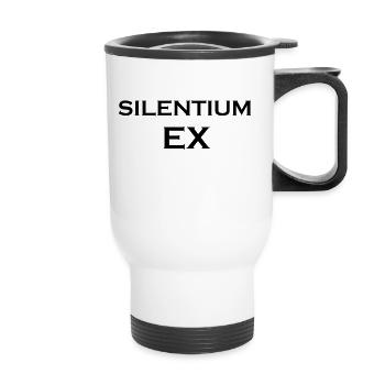 Cadeau étudiant Silentium Ex Bude Connection - Tasse isotherme avec poignée - blanc - Devant
