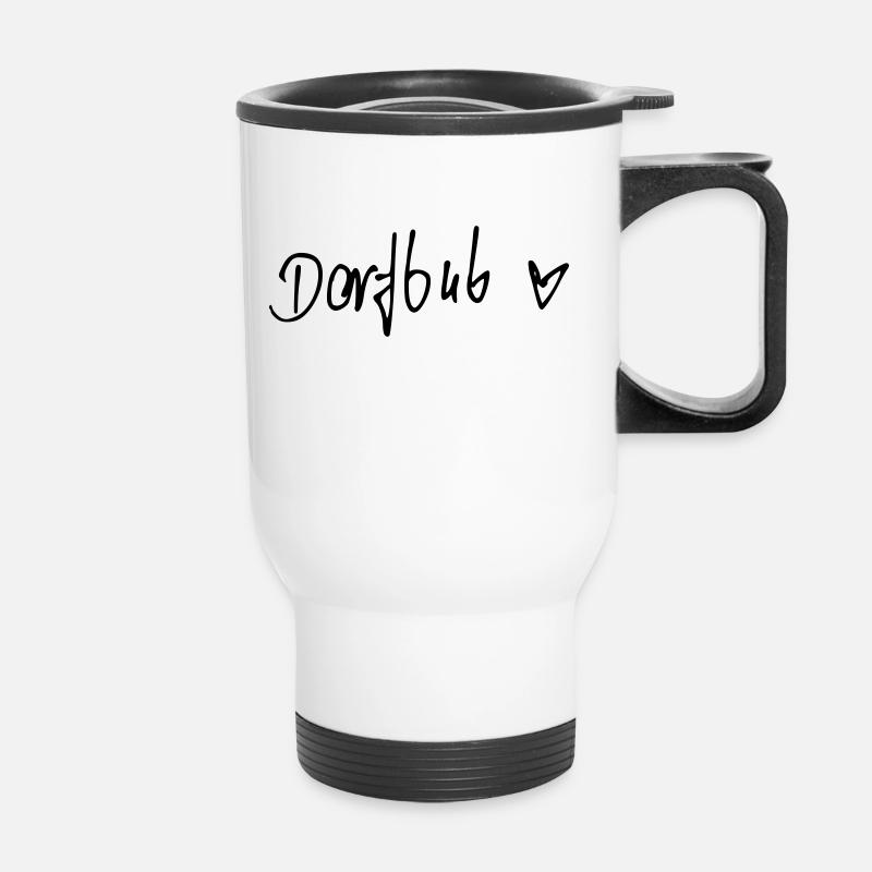 Dorfbub - Thermal mug with handle - white