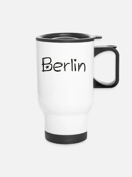 berlin - Thermobecher mit Tragegriff - Weiß