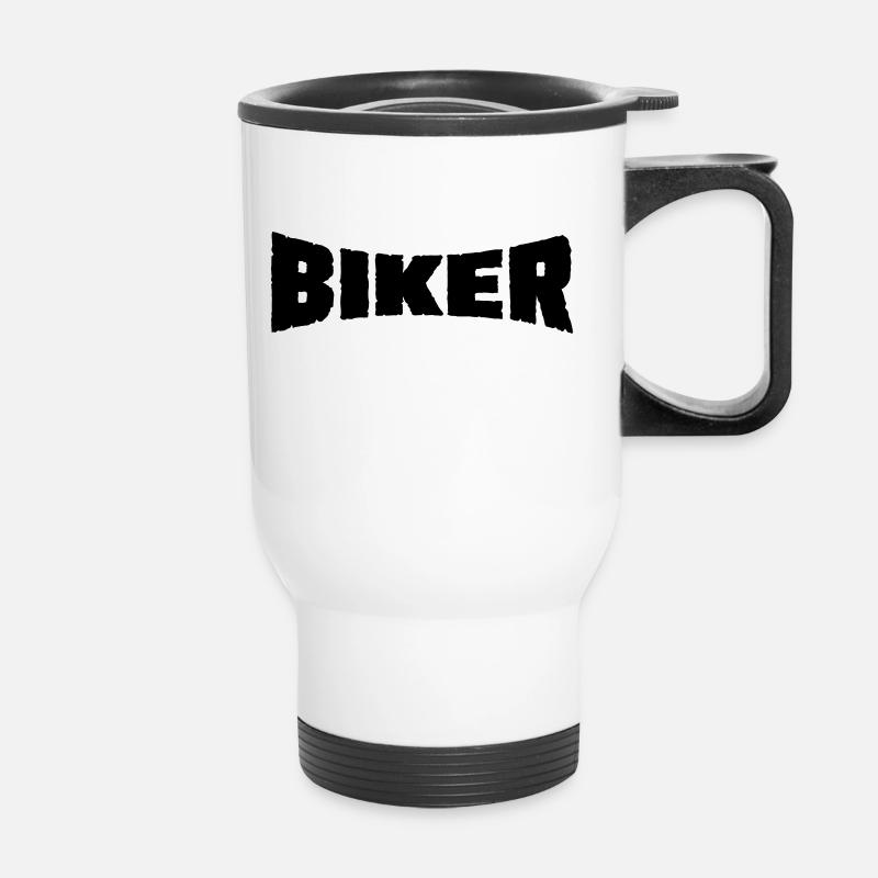 Biker - Tasse isotherme avec poignée - blanc