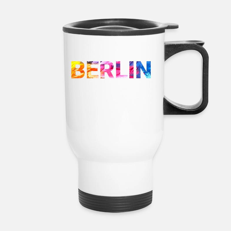 Berlin - Thermobecher mit Tragegriff - Weiß