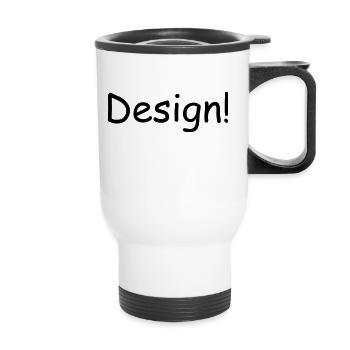 Design! - Thermal mug with handle - white - Front