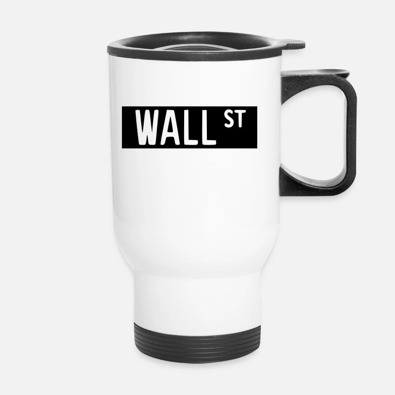 Wall Street 2 - Thermal mug with handle - white