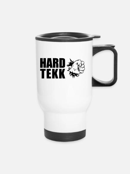 Hardtekk Hard Tekk - Thermobecher mit Tragegriff - Weiß