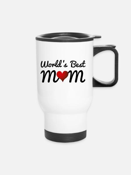 Die beste Mutter der Welt - Thermobecher mit Tragegriff - Weiß