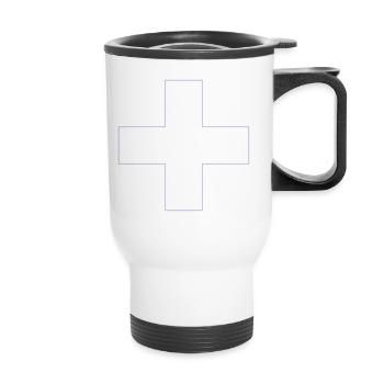 cross - Thermobecher mit Tragegriff - Weiß - Vorne