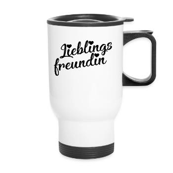 meilleur ami - Tasse isotherme avec poignée - blanc - Devant