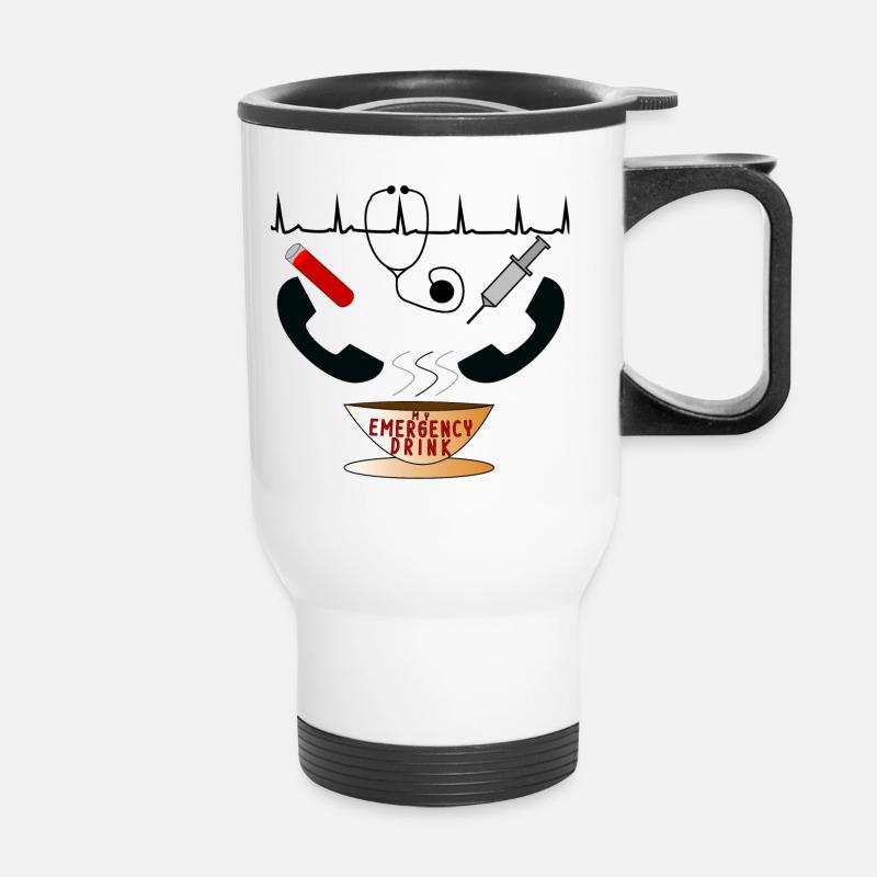 Doctor Physician Assistant MFA Internist Stress Gift - Thermal mug with handle - white