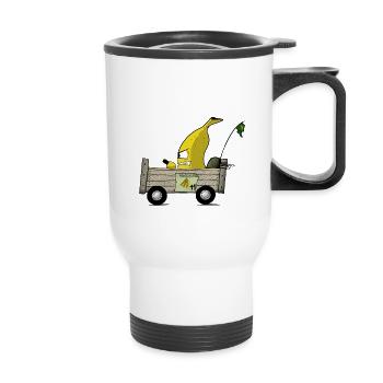 BANANA - Thermal mug with handle - white - Front