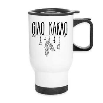 Ciao Kakao - Welcome Baby - Kindergarten Kids - Thermal mug with handle - white - Front