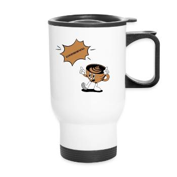 CAFÉ DU MATIN - Tasse isotherme avec poignée - blanc - Devant