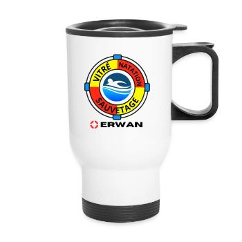 VITRÉ NATATION SAUVETAGE | BOUTIQUE - Tasse isotherme avec poignée - blanc - Devant