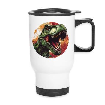 T-Rex - Thermobecher mit Tragegriff - Weiß - Vorne