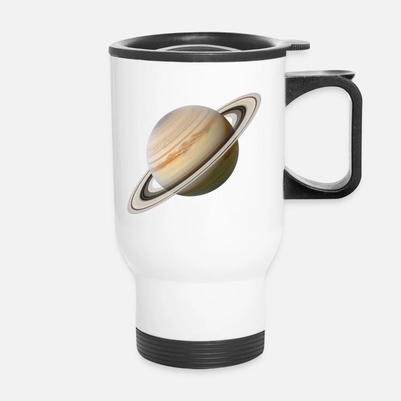 Saturn - Thermobecher mit Tragegriff - Weiß