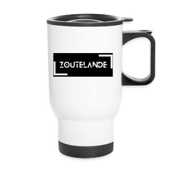 Zoutelande lettering New Design - Thermal mug with handle - white - Front