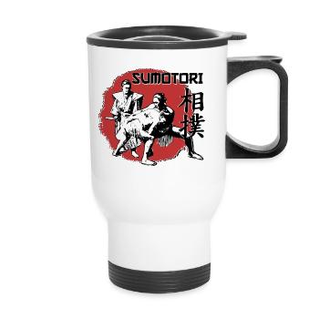 sumo - Thermal mug with handle - white - Front