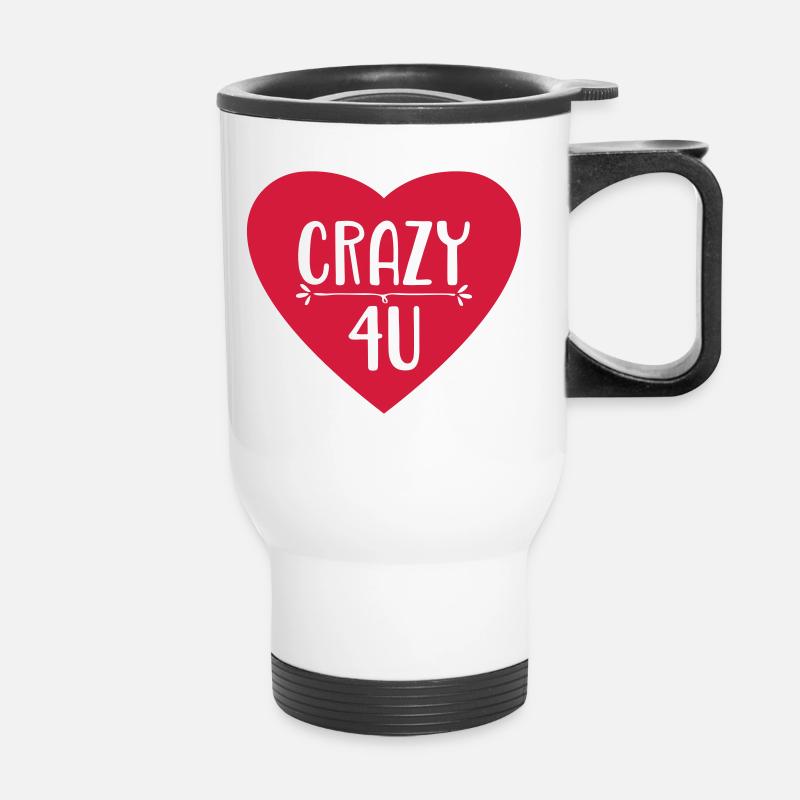 Liebe - Thermobecher mit Tragegriff - Weiß