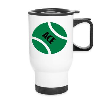 ace tb - Thermal mug with handle - white - Front