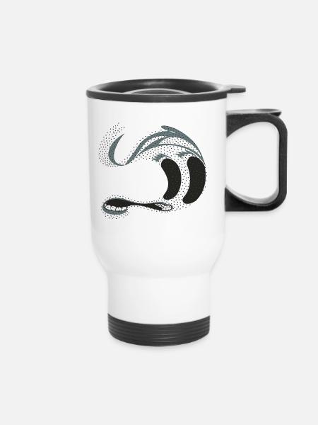 MR. WAVE is leaving soon - Thermal mug with handle - white