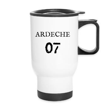 Ardèche 07 - Thermobecher mit Tragegriff - Weiß - Vorne